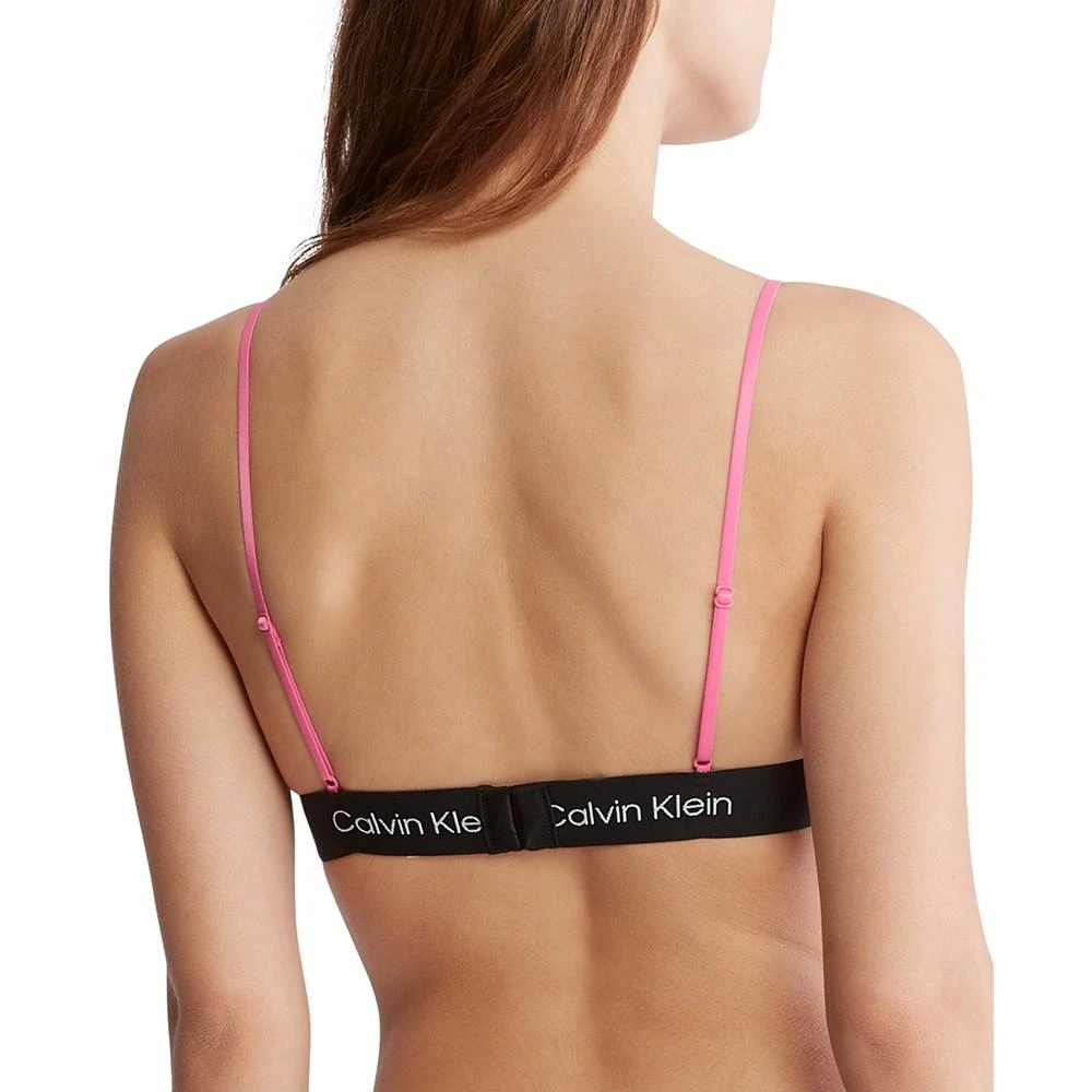 商品Calvin Klein|Women's 1996 Cotton Valentines Unlined Triangle Bralette QF7478,价格¥141,第2张图片详细描述