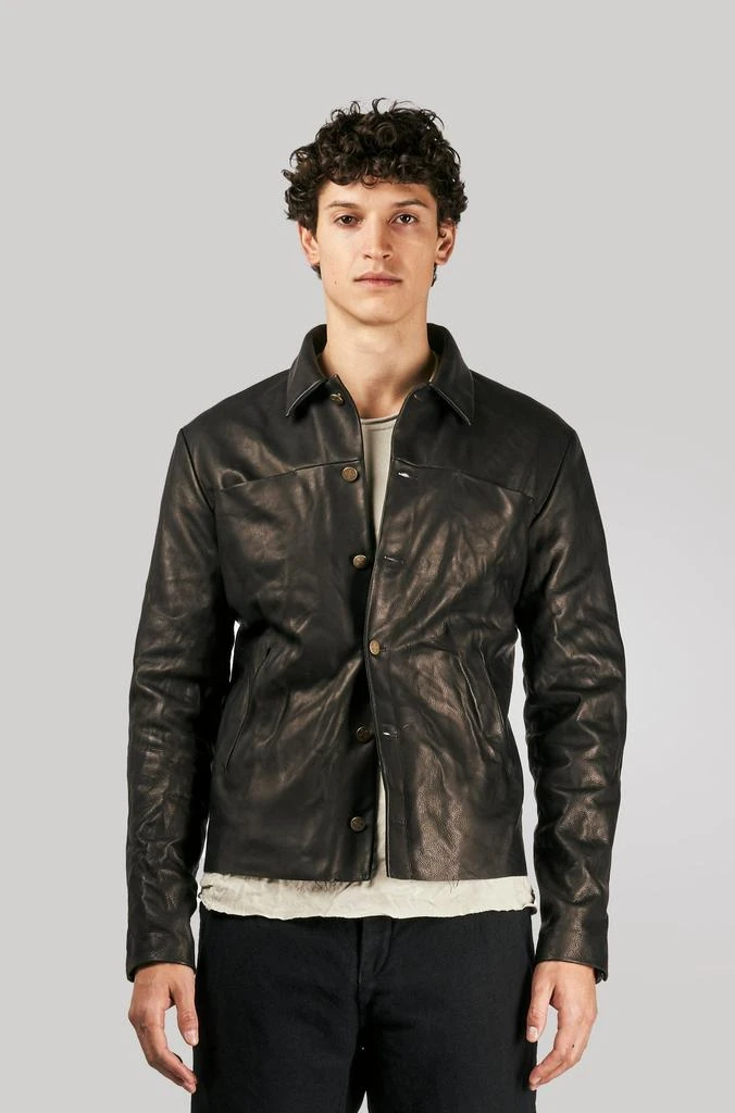 商品M.a+|M.a+ Leather Trucker Jacket,价格¥27399,第1张图片