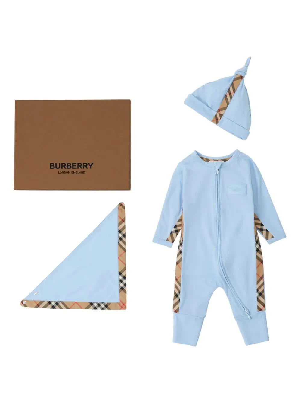 商品Burberry|Burberry 男婴新生儿礼盒 8070278B1955 蓝色,价格¥2085,第1张图片