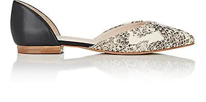 商品Barneys New York|Cynthia Leather D'Orsay Flats,价格¥536,第1张图片