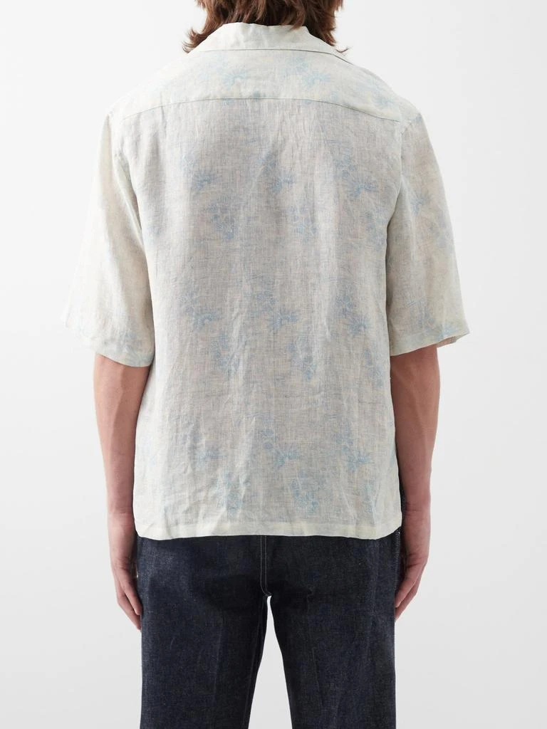 商品Charles Jeffrey Loverboy|Cuban-collar instrument-print linen shirt,价格¥1295,第5张图片详细描述