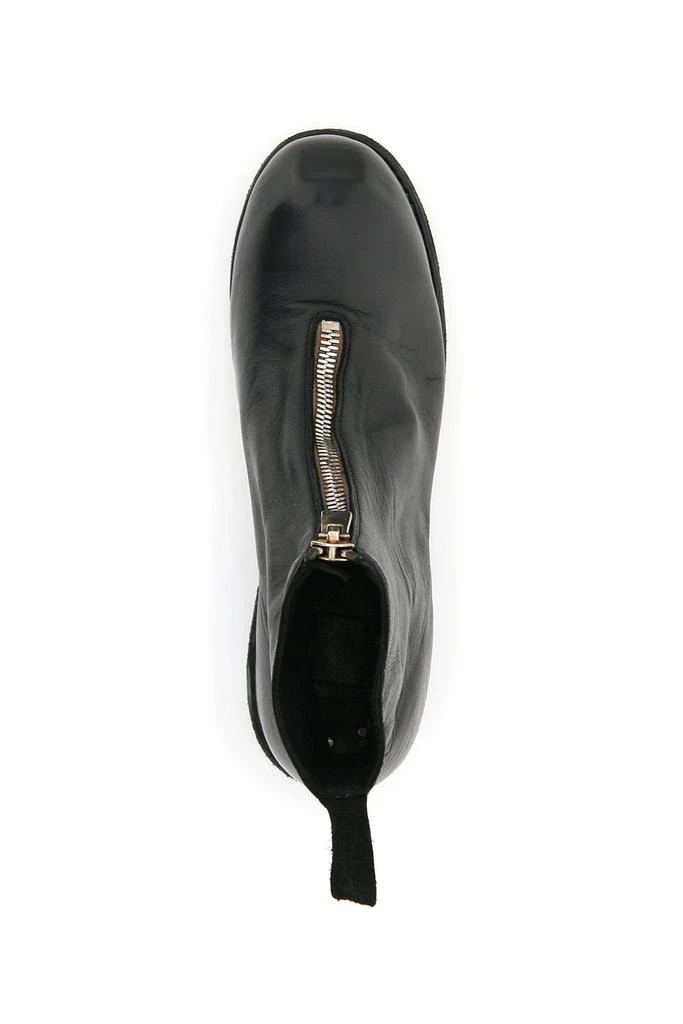 商品guidi|FRONT ZIP LEATHER ANKLE BOOTS,价格¥9485,第3张图片详细描述