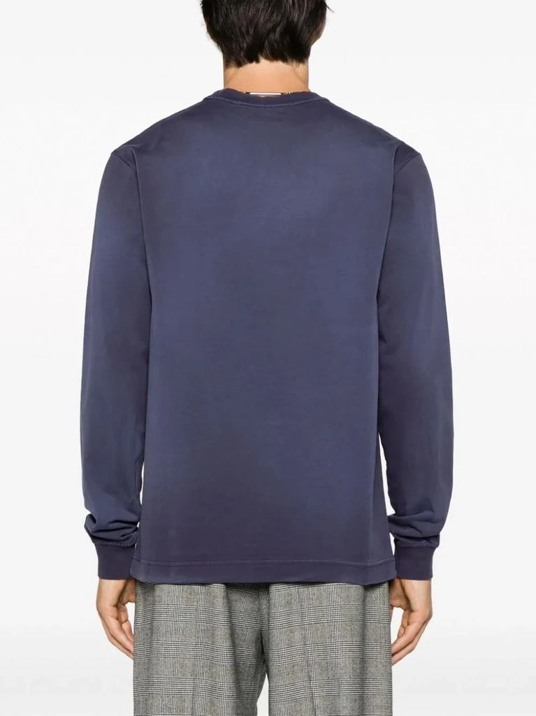 商品Alexander Wang|ALEXANDER WANG WOMEN BI-COLOR LONG SLEEVE TEE WITH EMBOSSED LOGO,价格¥1016,第2张图片详细描述