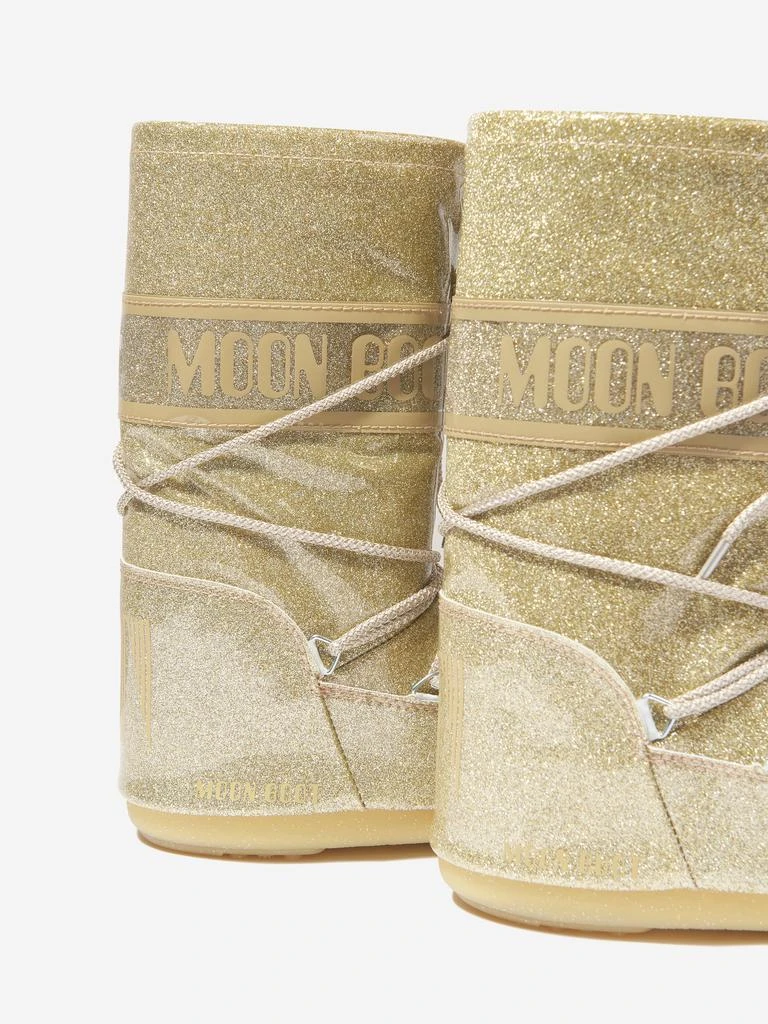 商品Moon Boot|Kids Icon Glitter Snow Boots in Gold,价格¥1390-¥2362,第3张图片详细描述