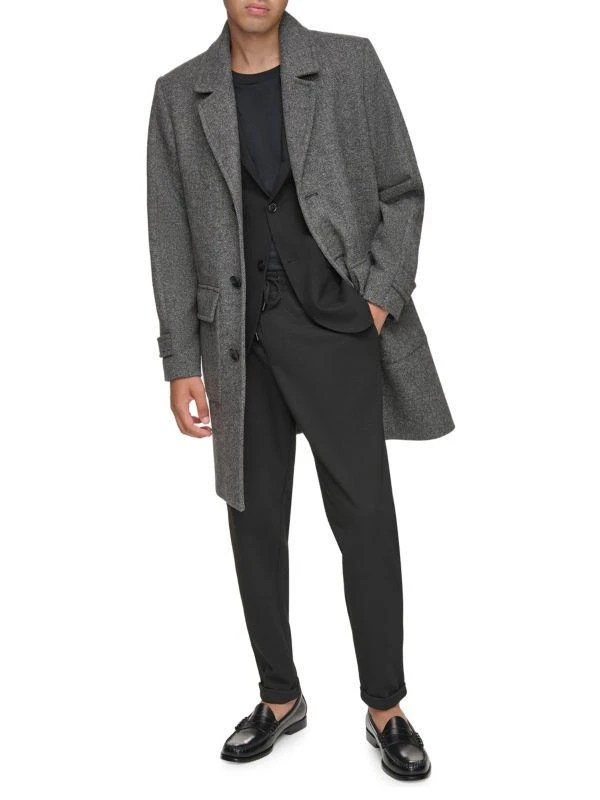 商品Andrew Marc|Gondet Melton Wool Blend Overcoat,价格¥1747,第5张图片详细描述