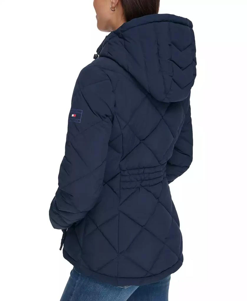 商品Tommy Hilfiger|Women's Diamond Quilted Hooded Packable Puffer Coat, Created for Macy's,价格¥410,第2张图片详细描述