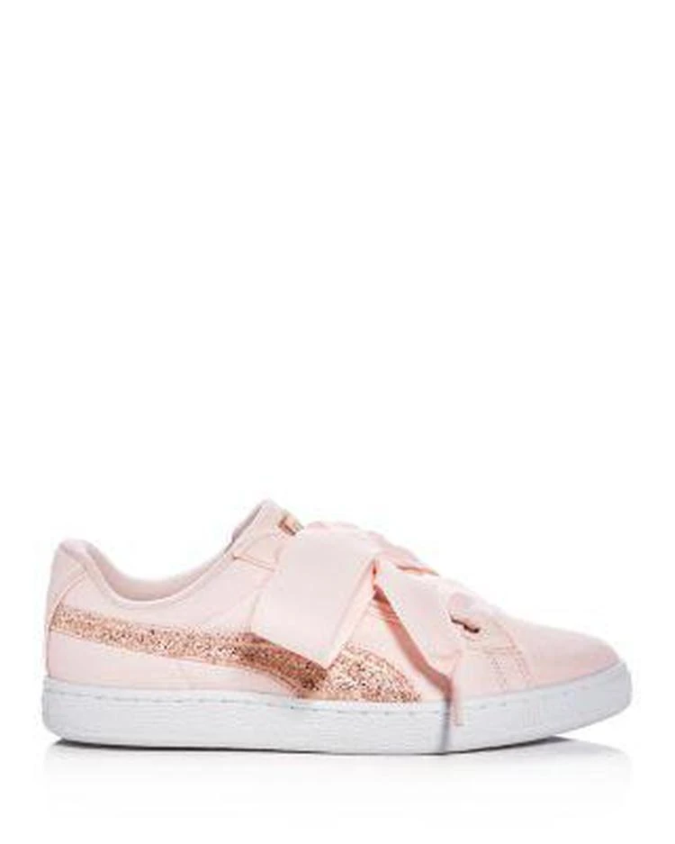 商品Puma|Basket Heart Canvas & Glitter 女士运动休闲鞋,价格¥248,第2张图片详细描述