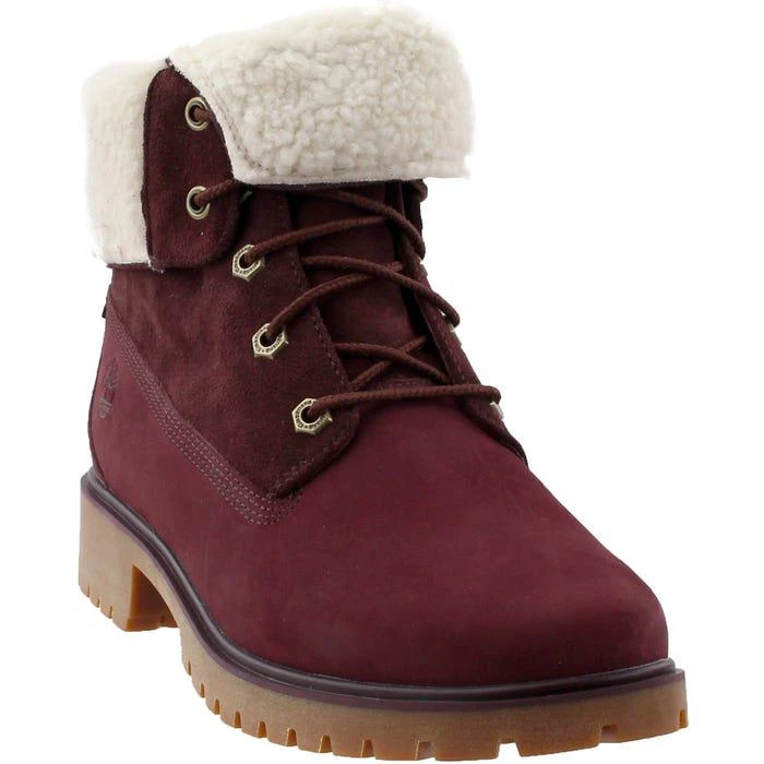 商品Timberland|Jayne Fleece Fold Down Boots 女款铺绒经典黄靴,价格¥833,第1张图片