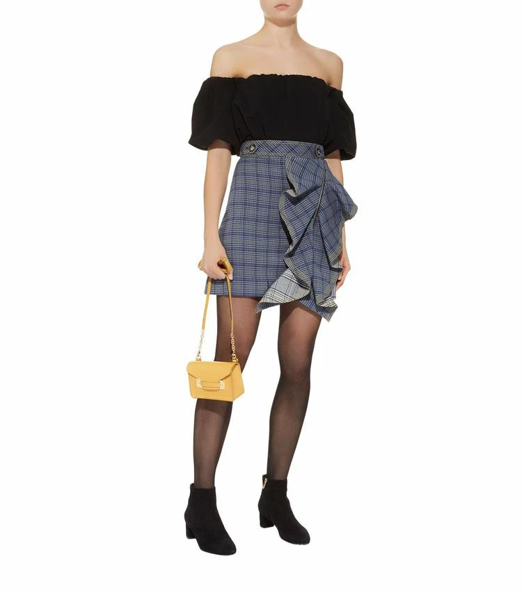 商品Self Portrait|Flounced Check Skirt,价格¥2343,第5张图片详细描述