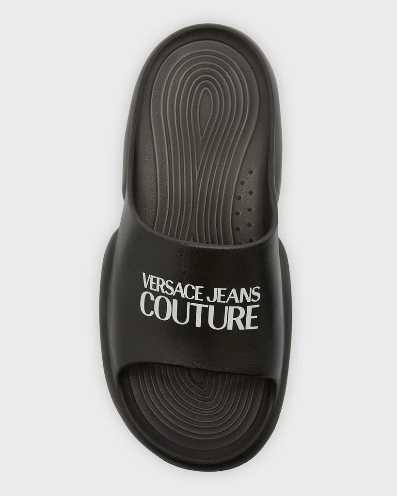 商品Versace|Men's Tago Logo Rubber Pool Slides,价格¥778,第4张图片详细描述
