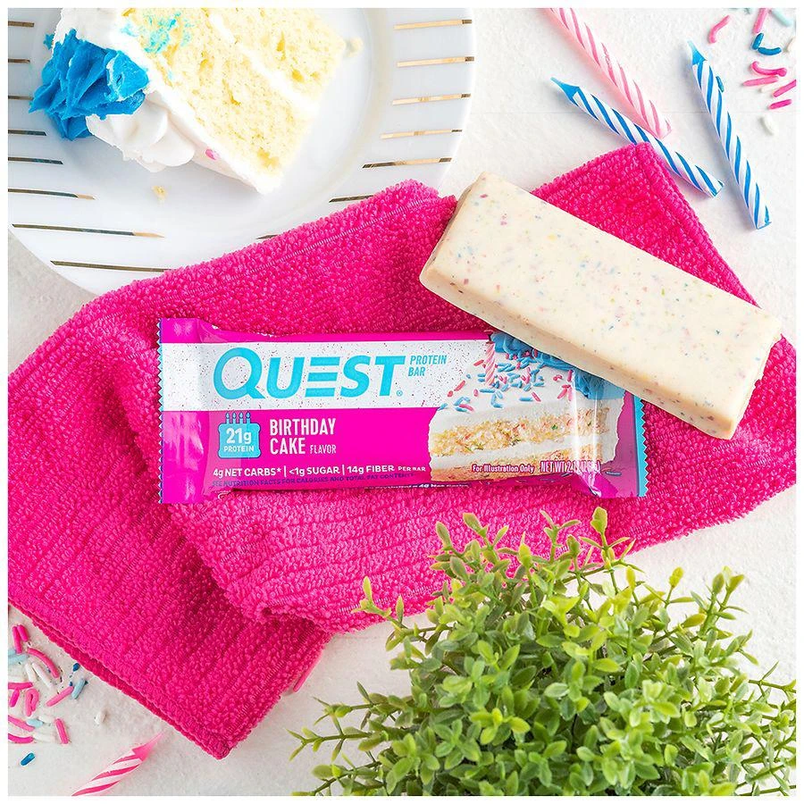 商品Quest Nutrition|Birthday Cake Flavored Protein Bar Birthday Cake,价格¥30,第3张图片详细描述