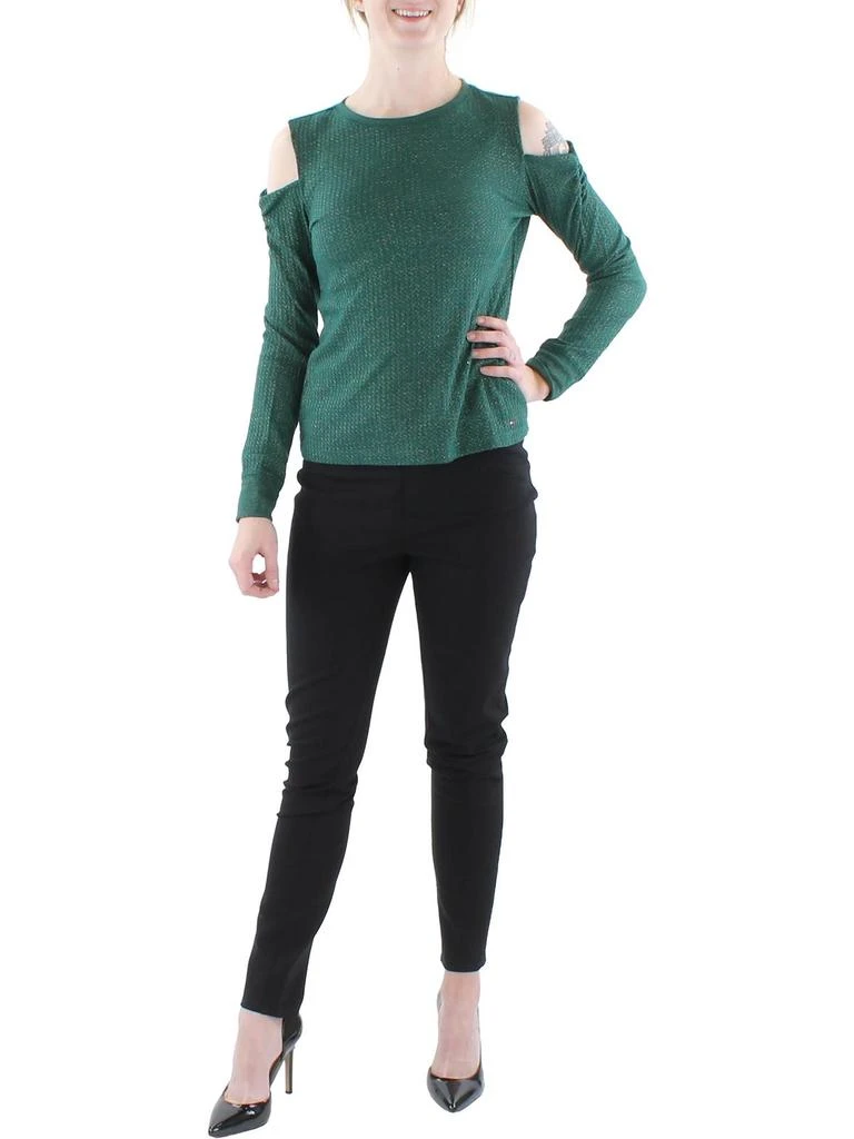 商品Tommy Hilfiger|Womens Metallic Cold Shoulder T-Shirt,价格¥259,第4张图片详细描述