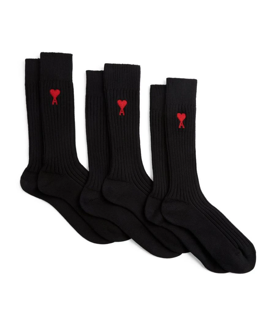商品AMI|Ami de Cœur Socks (Pack of 3),价格¥810,第1张图片