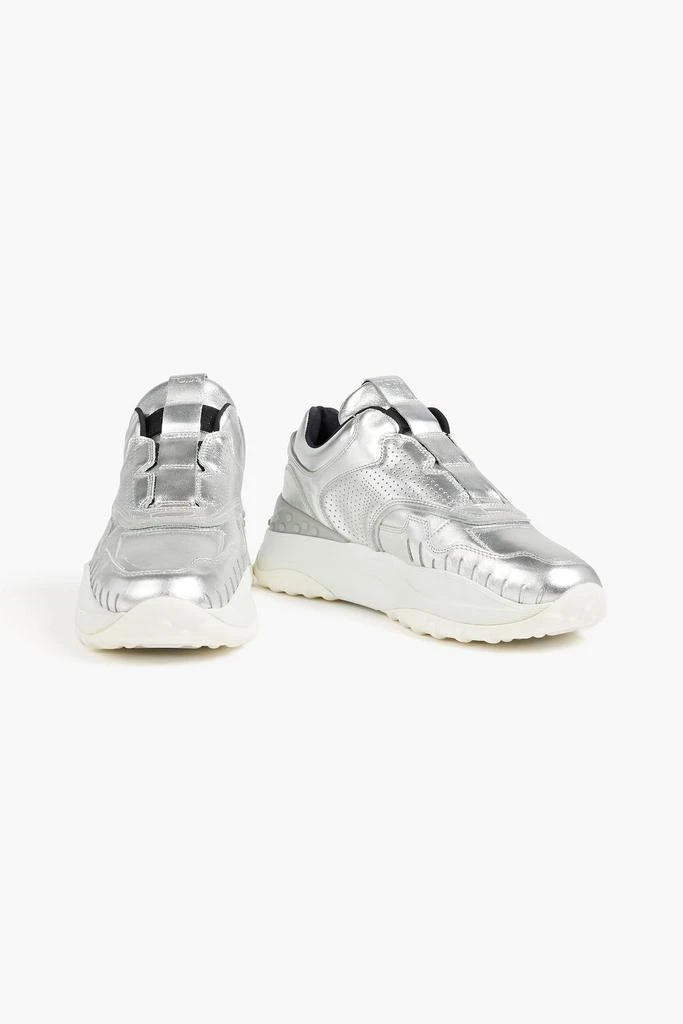 商品Tod's|Perforated metallic leather slip-on sneakers,价格¥2678,第4张图片详细描述