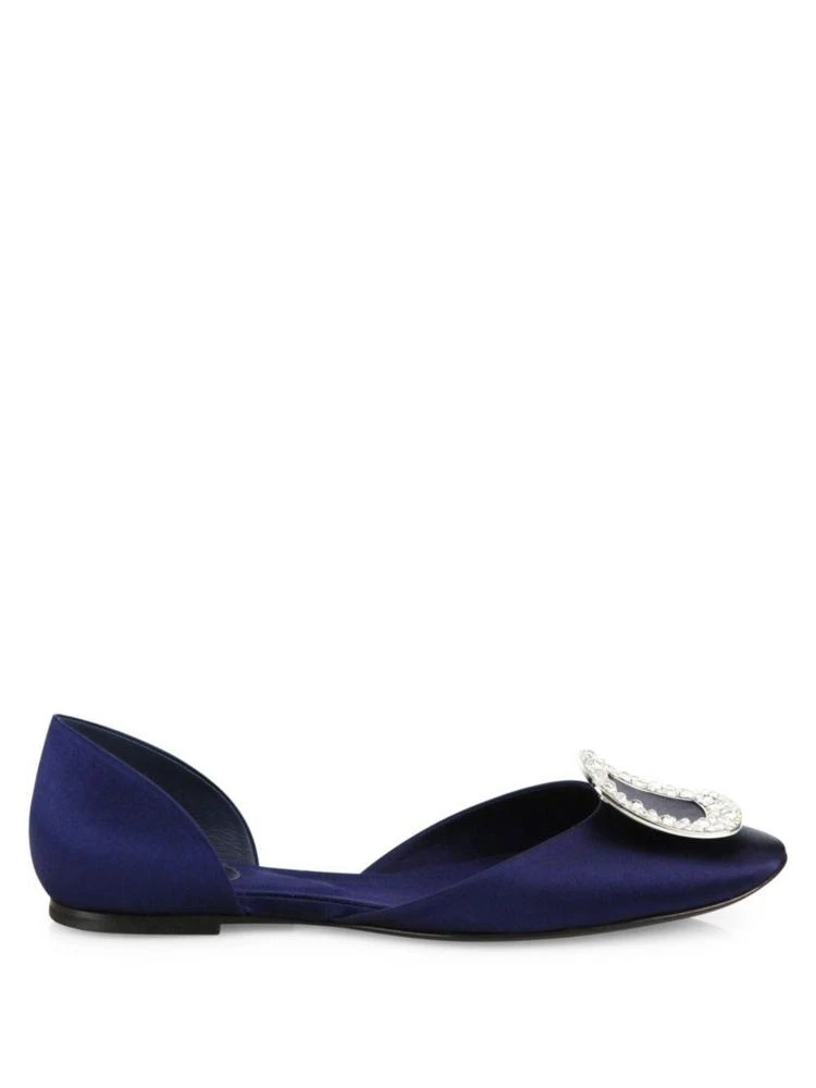 商品Roger Vivier|Ballerine Chips Satin d'Orsay Flats,价格¥7321,第5张图片详细描述