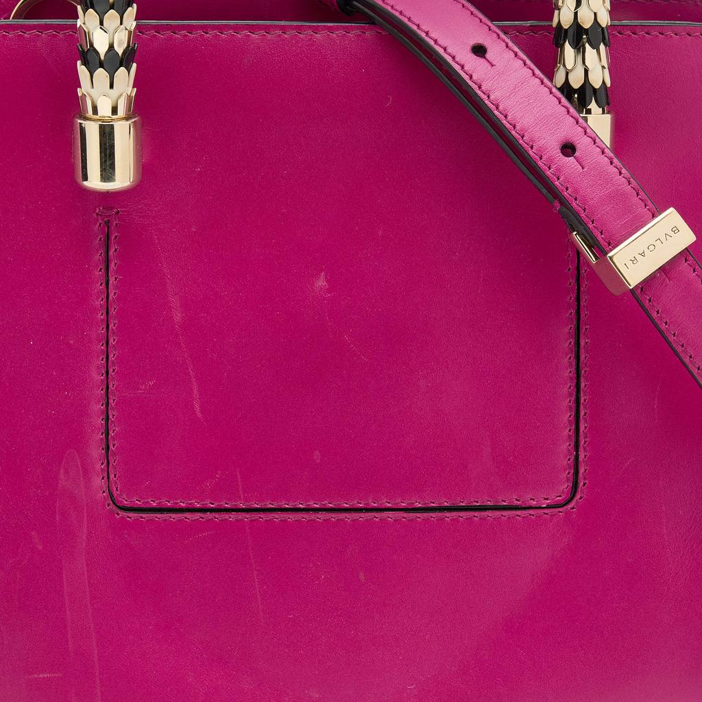 Bvlgari Pink Leather Serpenti Tote商品第5张图片规格展示