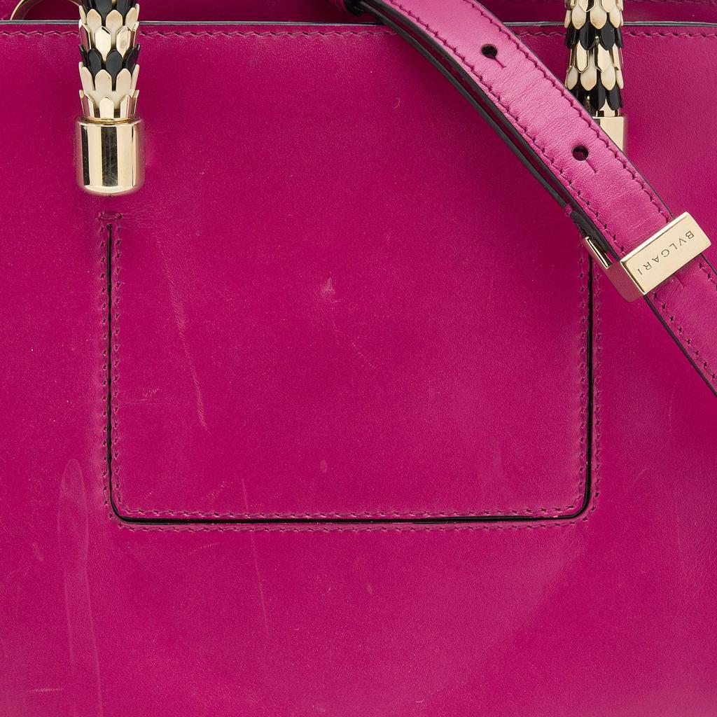商品[二手商品] BVLGARI|Bvlgari Pink Leather Serpenti Tote,价格¥12539,第7张图片详细描述