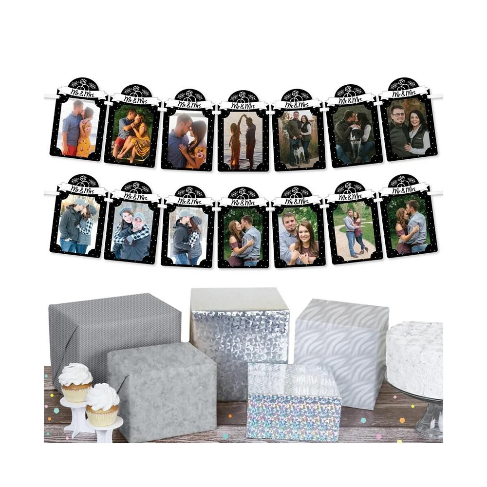 商品Big Dot of Happiness|Mr. and Mrs. - DIY Black and White Wedding Decor - Picture Display Photo Banner,价格¥119,第2张图片详细描述