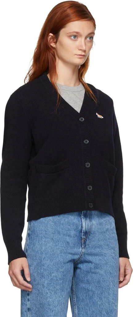 商品Maison Kitsune|Navy Wool Classic Cardigan,价格¥1681,第2张图片详细描述