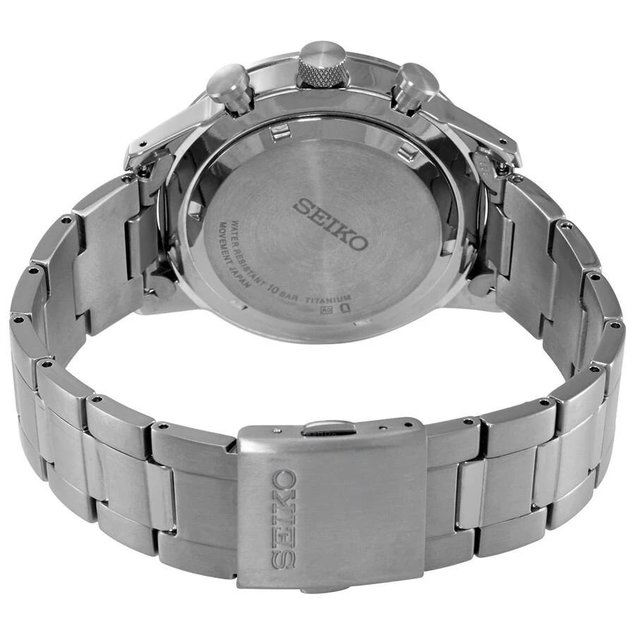 商品Seiko|Chronograph Quartz Blue Dial Grey Titanium Men's Watch SSB387,价格¥1357,第3张图片详细描述