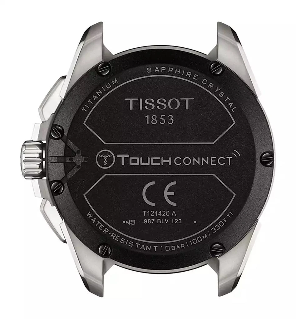 商品Tissot|Men's Swiss T-Touch Connect Solar Red Rubber Strap Smart Watch 48mm,价格¥8192,第3张图片详细描述