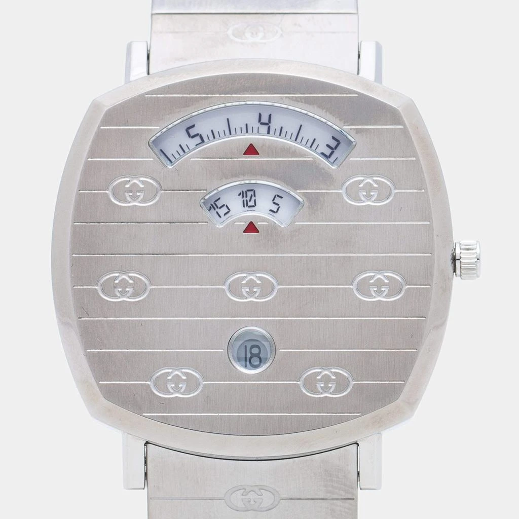 商品[二手商品] Gucci|Gucci Silver Stainless Steel Grip YA157410 Men's Wristwatch 38 mm,价格¥5659,第3张图片详细描述