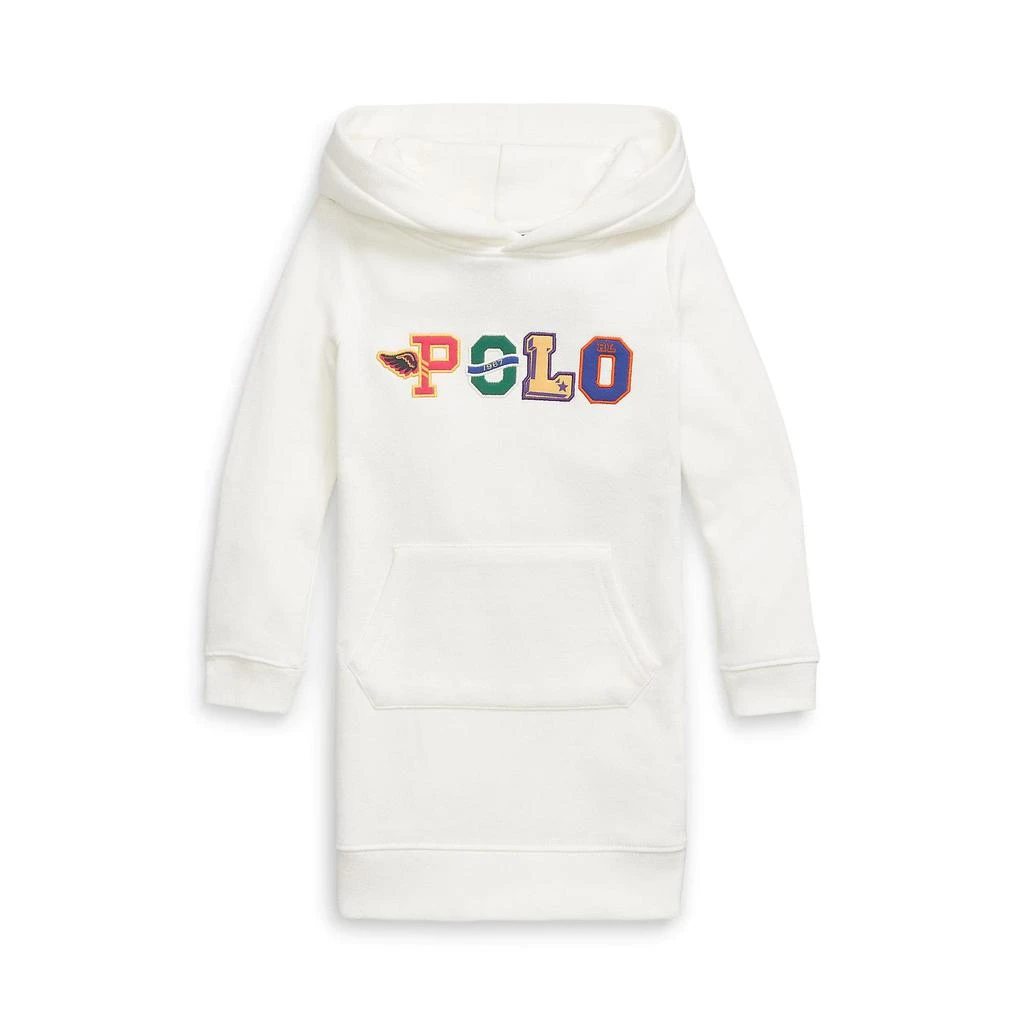 商品Ralph Lauren|Logo Fleece Hoodie Dress (Toddler),价格¥309,第1张图片