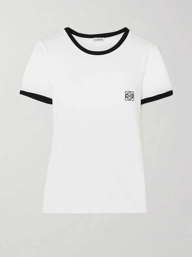 商品Loewe|Anagram 刺绣纯棉平纹布 T 恤,价格¥2689,第1张图片