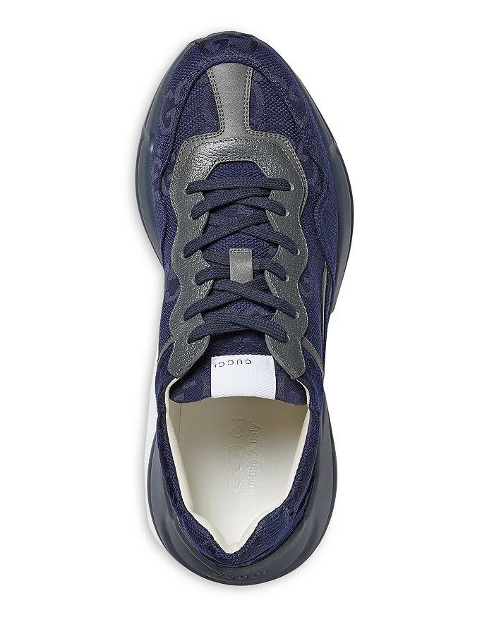 商品Gucci|Men's Rython Lace Up Sneakers,价格¥6731,第3张图片详细描述