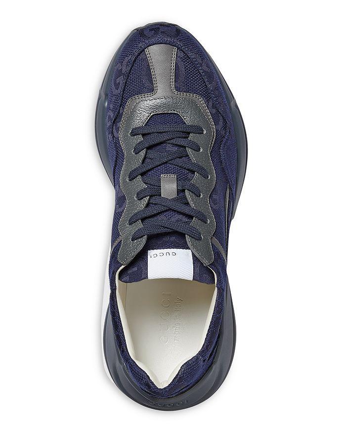 商品Gucci|Men's Rython Lace Up Sneakers,价格¥6389,第5张图片详细描述