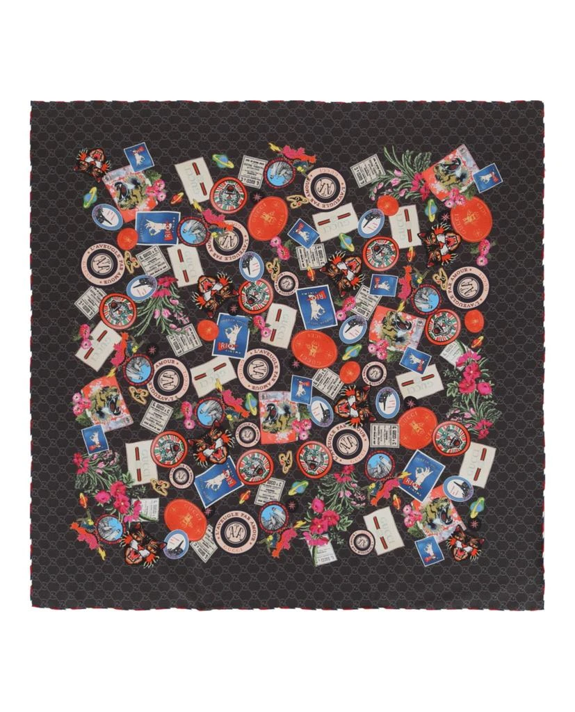 商品Gucci|GG Courrier Print Silk Scarf,价格¥2229,第1张图片