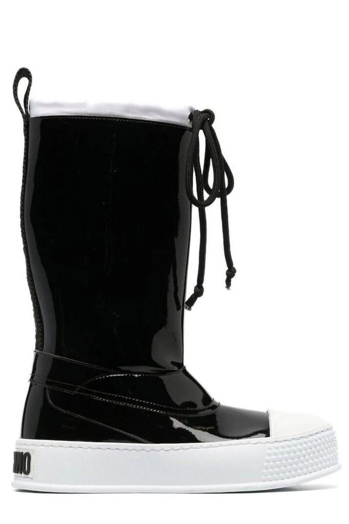 商品Moschino|Moschino Drawstring Glossy Boots,价格¥2400,第1张图片