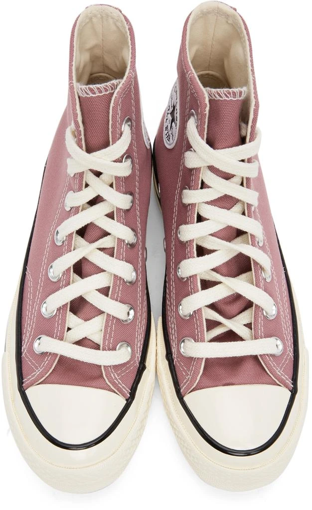 商品Converse|Pink Recycled Canvas Chuck 70 Hi Sneakers,价格¥640,第5张图片详细描述