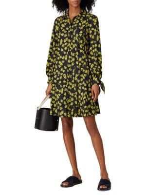 Derek Lam Collective | Floral Pleated Shirtdress 604.20元 商品图片