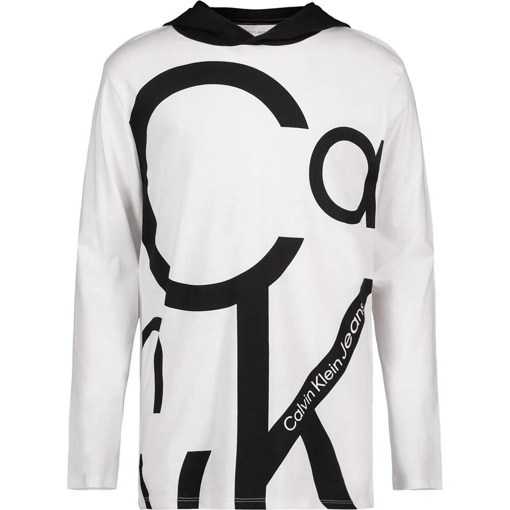 商品Calvin Klein|Big Boys Long Sleeve Exploded Graphic Hoodie T-shirt,价格¥171,第1张图片