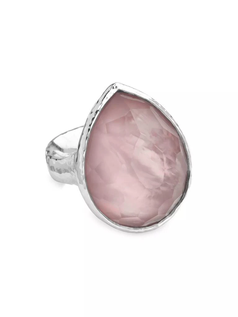 商品Ippolita|Rock Candy Sterling Silver, Rock Crystal & Shell Large Teardrop Ring,价格¥4438,第1张图片