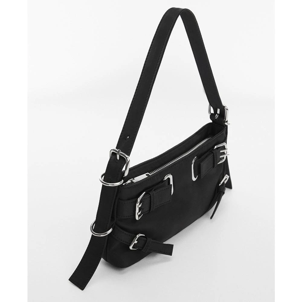 商品Mango|Women's Buckles Shoulder Bag,价格¥377,第2张图片详细描述