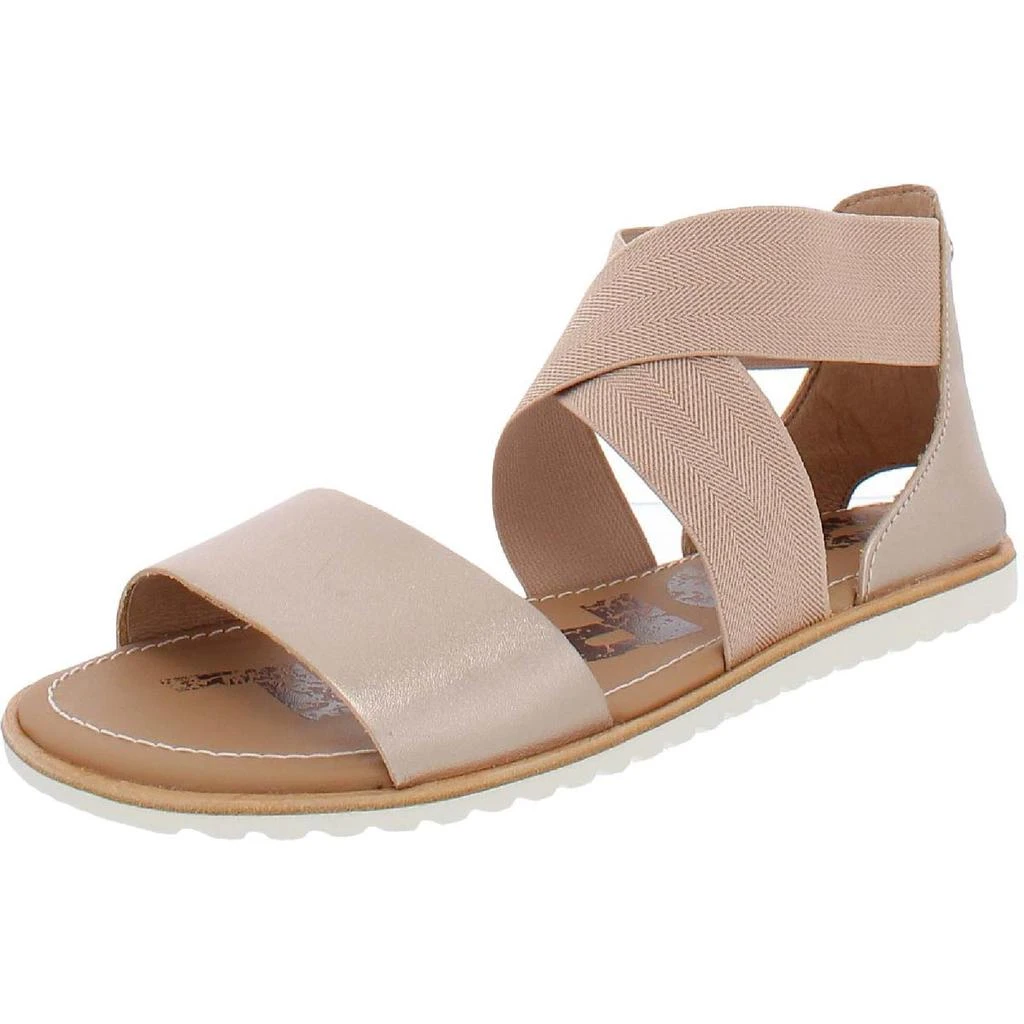 商品SOREL|Sorel Womens Ella Leather Open Toe Flat Sandals,价格¥199,第2张图片详细描述