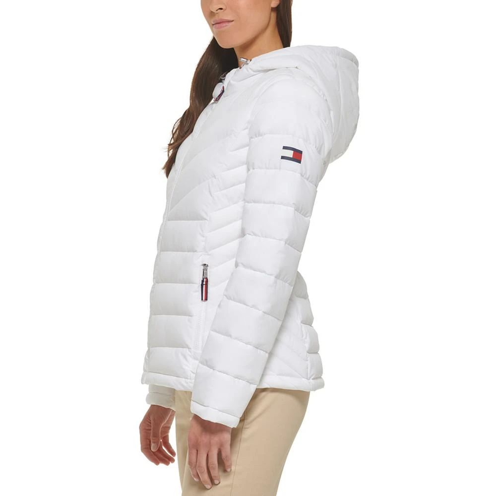 商品Tommy Hilfiger|Women's Hooded Packable Puffer Coat,价格¥907,第3张图片详细描述