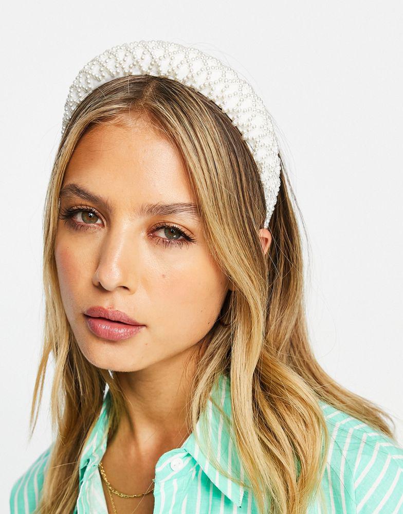 True Decadence pearl criss-cross headband商品第1张图片规格展示