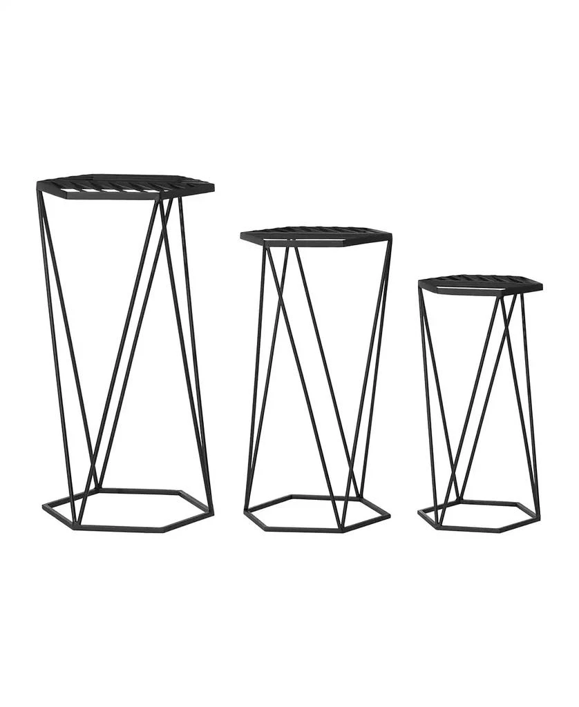 Modern Hexagon Plant Stand, Set of 3 商品