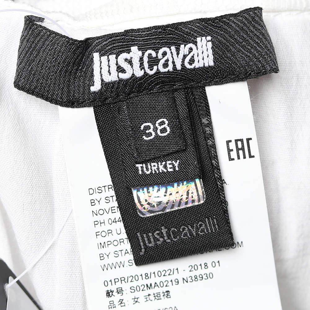 Just Cavalli White Lace Overlay Ruffle Tiered Skirt S商品第5张图片规格展示