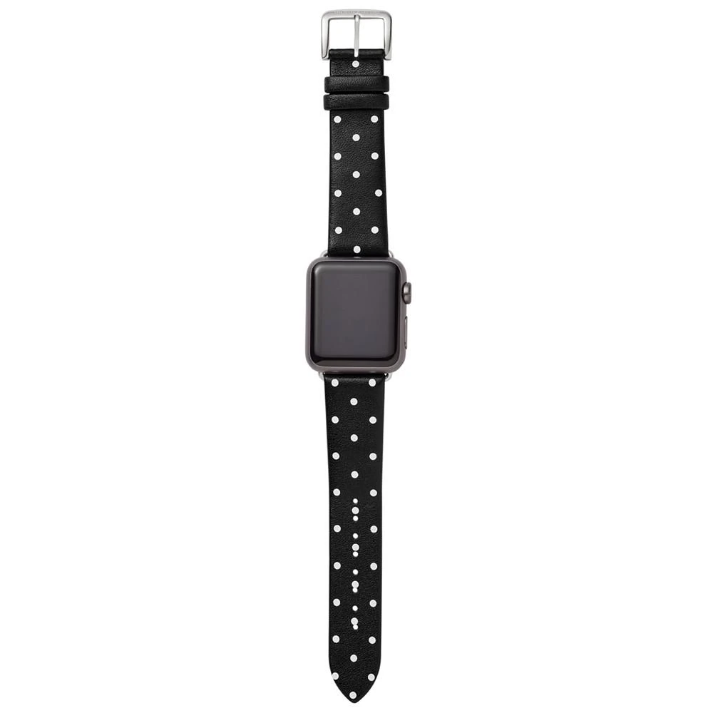 商品Kate Spade|Women's Black with White Dot Leather Apple Watch® Strap 38mm,价格¥442,第2张图片详细描述