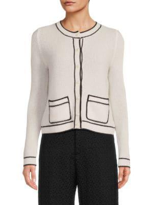 商品Saks Fifth Avenue|​​Outline Cashmere Cardigan,价格¥945,第1张图片