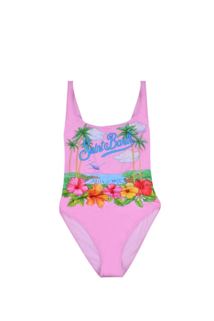 商品Mc2 Saint Barth|One Piece Swimsuit With Floreal Print,价格¥1118,第1张图片