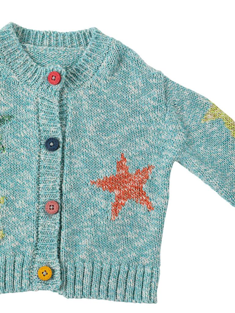 Stars Organic Cotton Blend Knit Cardigan商品第1张图片规格展示