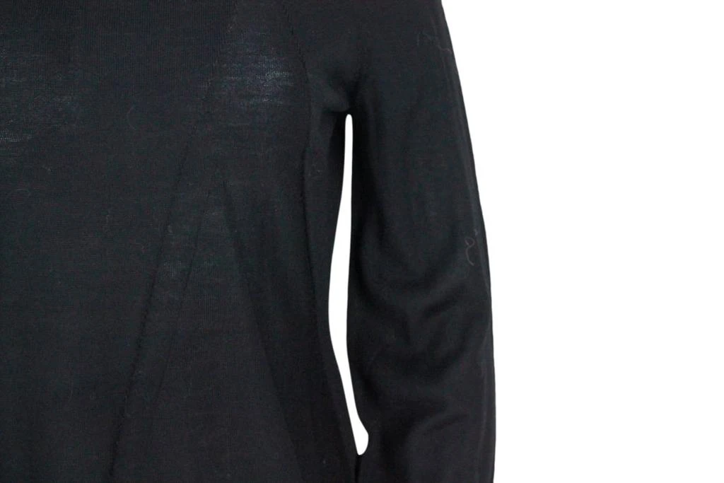 商品Armani|Armani Collezioni Lightweight Turtleneck Long-sleeved Sweater In 100% Pure Virgin Wool With Side Vents,价格¥1090,第4张图片详细描述