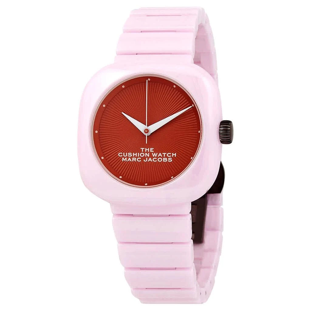 商品Marc Jacobs|The Cushion Quartz Red Dial Ladies Watch MJ0120184711,价格¥1501,第1张图片