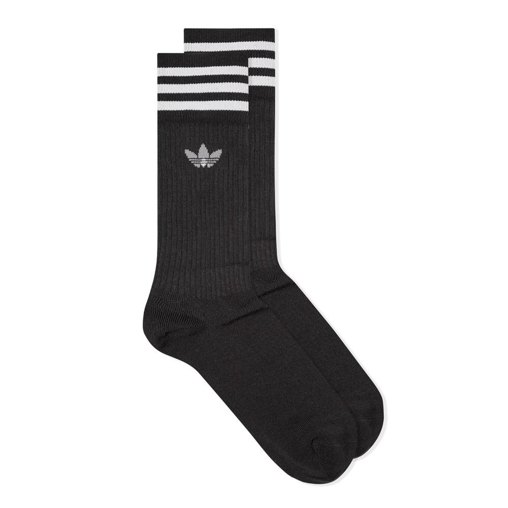 adidas Crew Socks - Black / White商品第1张图片规格展示