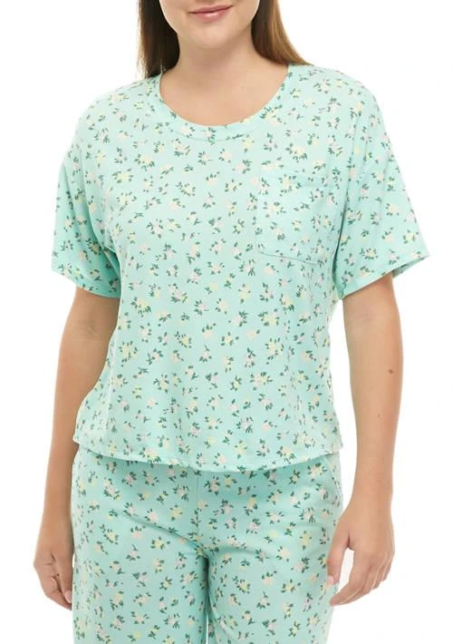 商品Love, Fire|Fire Ribbed Pocket Pajama T Shirt,价格¥76,第1张图片